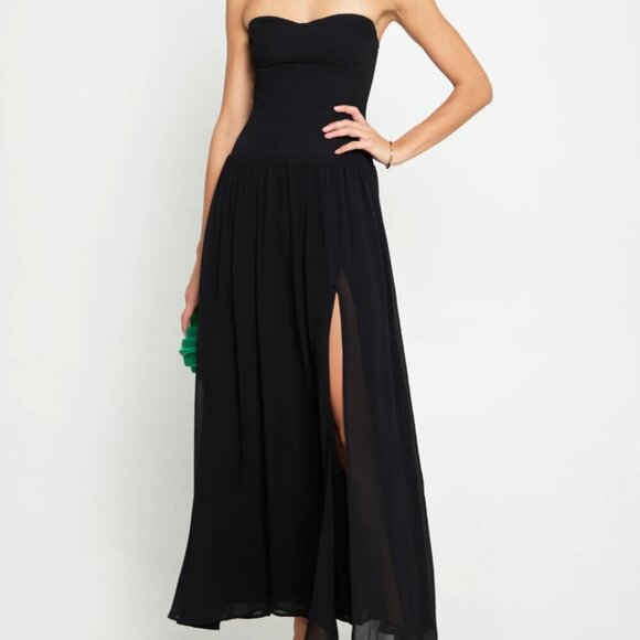 Kinny Dress Maxi Sweetheart Neckline Drop-Waist NWT - Picture 3 of 7